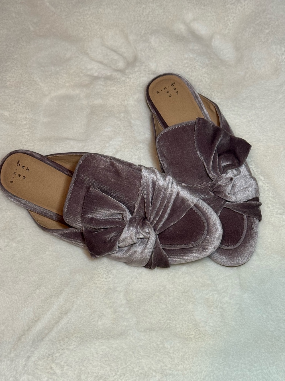 A NEW DAY Holland Knotted Velvet Mules